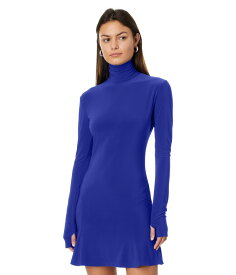 【送料無料】 ノーマカマリ レディース ワンピース トップス Long Sleeve Turtle Fishtail Mini Dress Electric Blue
