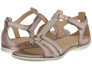 GR[ fB[X V[Y T_ ECCO Flash T-Strap Sandal Warm Grey Metal O[