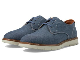 【送料無料】 フローシャイム メンズ オックスフォード シューズ Vibe Canvas Plain Toe Oxford Blue