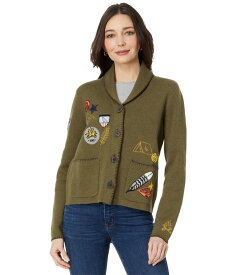 【送料無料】 ペンドルトン レディース ニット・セーター カーディガン アウター Pendleton Souvenir Cardigan Dark Olive