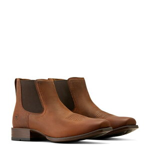 �A���A�g �����Y �V���[�Y �u�[�c�E���C���u�[�c Ariat Booker Ultra Square Toe Western Boots Rough Tan �^��