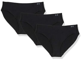 【送料無料】 アンダーアーマー レディース パンツ アンダーウェア Seamless Bikini - 3 PK Solid Black
