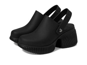 �\���� ���f�B�[�X �V���[�Y �q�[�� SOREL ONA? Streetworks Heel Clog Black/Sea Salt �u���b�N