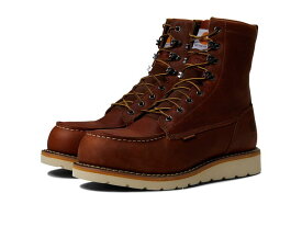 【送料無料】 カーハート メンズ ブーツ・レインブーツ シューズ Waterproof 8" Moc Steel Toe Wedge Work Boot Red Brown