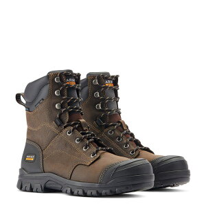 �A���A�g �����Y �V���[�Y �u�[�c�E���C���u�[�c T�V���c Ariat Treadfast 8 Waterproof Steel Toe Work Boot Dark Brown �u���E��