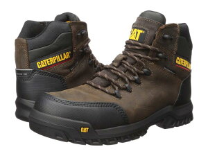 �L���^�s���[ �����Y �V���[�Y �u�[�c�E���C���u�[�c Caterpillar Resorption Waterproof Composite Toe Seal Brown Leat �u���E��