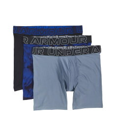 アンダーアーマー メンズ アンダーウェア ボクサーパンツ プリント Under Armour 3-Pack Performance Tech Print 6 ” Boxer Briefs Gravel