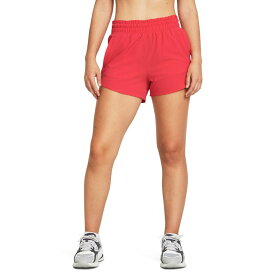 【送料無料】 アンダーアーマー レディース ハーフパンツ・ショーツ ボトムス Flex Woven 3" Shorts Red Solstice/Re