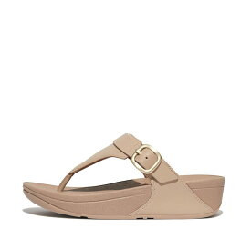 【送料無料】 フィットフロップ レディース サンダル シューズ Lulu Adjustable Leather Toe-Post Sandals Latte Beige