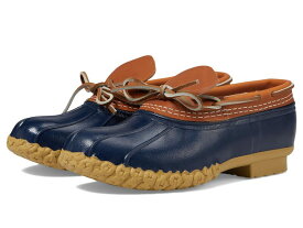 エルエルビーン レディース シューズ ブーツ・レインブーツ L.L.Bean Rubber Moc Tan/Bright Navy ネイビー