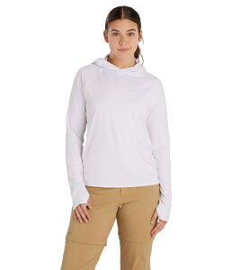}[bg fB[X AE^[ p[J[EXEFbg Vc Marmot Women's Windridge Hoody Performance Shirt White zCg