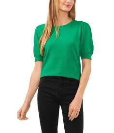 【送料無料】 セセ レディース ニット・セーター アウター Short Sleeve Pearl Back Sweater Electric Green