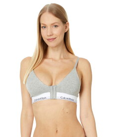 【送料無料】 カルバン クライン アンダーウェア レディース ブラジャー アンダーウェア Modern Cotton Lightly Lined Triangle Recovery Bra Grey Heather 1