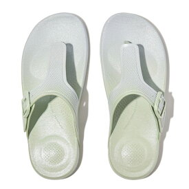 【送料無料】 フィットフロップ レディース サンダル シューズ Iqushion Iridescent Adjustable Buckle Flip-Flops Sagebrush/Skywa