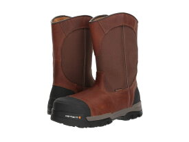 【送料無料】 カーハート メンズ ブーツ・レインブーツ シューズ 10 Waterproof Comp Toe Pull-On Work Boot Brown Leather