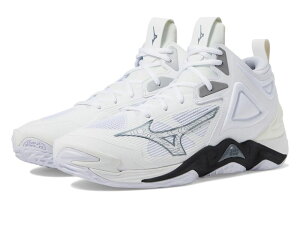 ~Ym fB[X V[Y Xj[J[ Mizuno Wave Momentum 3 Mid White/Black zCg