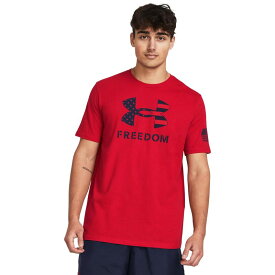 【送料無料】 アンダーアーマー メンズ シャツ トップス Freedom Logo T-Shirt Red/Midnight Na