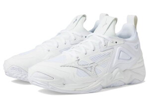 ~Ym fB[X V[Y Xj[J[ Mizuno Wave Momentum 3 White/Silver zCg