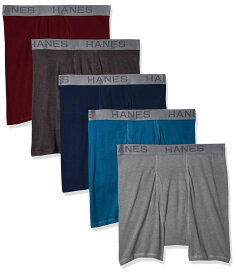 【送料無料】 ヘインズ メンズ ボクサーパンツ アンダーウェア UltimateR Boxer Briefs 5-Pack Indigo Ink/Fron