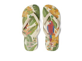 【送料無料】 ハワイアナス レディース サンダル シューズ Farm Parrot & Floral Flip-Flops Beige
