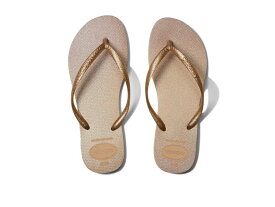 【送料無料】 ハワイアナス レディース サンダル シューズ Slim Gloss Flip Flop Sandal Golden