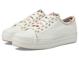 【送料無料】 ケッズ レディース スニーカー シューズ Keds X Rifle Paper Triple Kick Blossom White/Multi