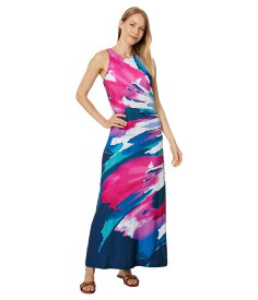 【送料無料】 トッミーバハマ レディース ワンピース トップス Jasmina Blooming Veranda Maxi Dress Island Navy