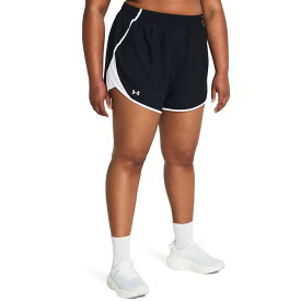 【送料無料】 アンダーアーマー レディース ハーフパンツ・ショーツ ボトムス Plus Size Fly By Shorts Black/White/Ref