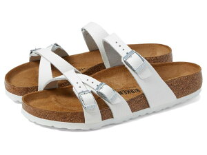 �r���P���V���g�b�N ���f�B�[�X �V���[�Y �T���_�� ���U�[ Birkenstock Franca - Leather White �z���C�g