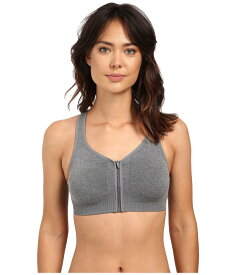 【送料無料】 ジョッコーアクティブ レディース ブラジャー アンダーウェア Zip Front High Impact Seamless Bra Medium Grey Mel