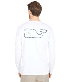 【送料無料】 ヴァインヤードヴァインズ メンズ シャツ トップス Long Sleeve Vintage Whale Pocket T-Shirt White Cap