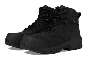 L[ Y V[Y u[cECu[c KEEN Utility Evanston 6" Composite Toe Waterproof Black/Black ubN