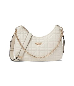 【送料無料】 ゲス レディース ハンドバッグ バッグ Assia Top Zip Shoulder Bag Stone