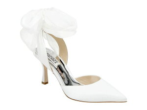 �o�b�W�F���[�~�V���J ���f�B�[�X �V���[�Y �q�[�� Badgley Mischka Blaze Soft White �z���C�g
