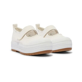 【送料無料】 ケッズ レディース スニーカー シューズ Keds Mary Jane White Canvas