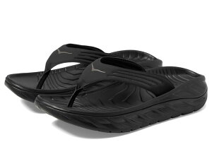 �z�J�I�l�I�l �����Y �V���[�Y �T���_�� Hoka Ora Recovery Flip Black/Dark Gull �u���b�N