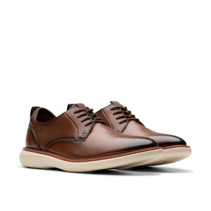 �N���[�N�X �����Y �V���[�Y �I�b�N�X�t�H�[�h Clarks Brantin Plain Dark Tan Leathe �^��