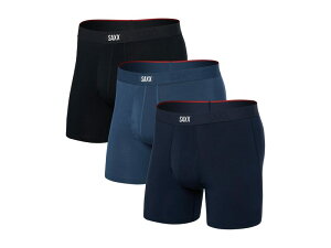 �T�b�N�X�A���_�[�E�F�A�[ �����Y �A���_�[�E�F�A �{�N�T�[�p���c SAXX UNDERWEAR Vibe Extra Super Soft Boxer Brief Fly 3-Pack Dark Denim/Navy �l�C�r�[