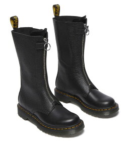 hN^[}[` fB[X V[Y u[cECu[c U[ Dr. Martens 1B99 Front Zip Leather Mid Calf Boots Black ubN