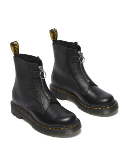 hN^[}[` fB[X V[Y u[cECu[c U[ Dr. Martens 1460 Pascal Front Zip Leather Boots Black ubN