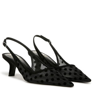�T���G�f���}�� ���f�B�[�X �V���[�Y �q�[�� Sam Edelman Bianka Sling 3 Black Polka Dot �u���b�N