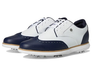 tbgWC fB[X V[Y Xj[J[ FootJoy Traditions Shield Tip Golf Shoes White/Navy/Whit zCg