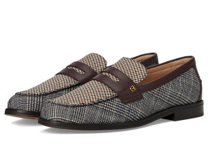 【送料無料】 コールハーン レディース スリッポン・ローファー シューズ Lux Pinch Penny Loafer Multi Plaid Tex