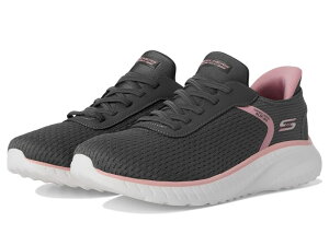 XPb`[Y fB[X V[Y Xj[J[ BOBS from SKECHERS Hands Free Slip-Ins Bobs Squad Chaos - Stroke of Luck Grey O[