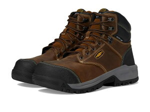 L[ fB[X V[Y u[cECu[c KEEN Utility Evanston 6 h Composite Toe Waterproof Internal Met Guard Bison/Black ubN