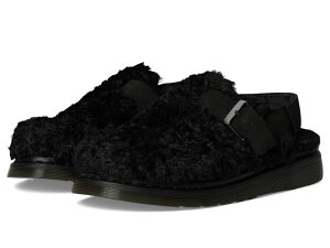 hN^[}[` Y V[Y T_ Dr. Martens Jorge II Faux Fur Lined Deluxe Borg Slingback Mules Black ubN