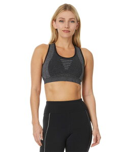 �X�}�[�g�E�[�� ���f�B�[�X �A���_�[�E�F�A �u���W���[ �j�b�g Smartwool Intraknit Racerback Bra Black Heather 1 �u���b�N