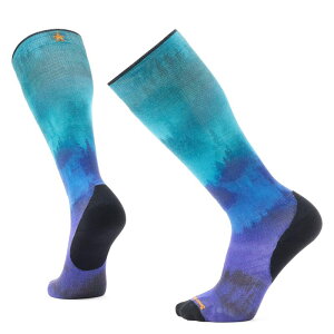 �X�}�[�g�E�[�� �����Y �A���_�[�E�F�A �C�� �v�����g Smartwool Ski Targeted Cushion Compression Print Over The Calf Socks Black �u���b�N