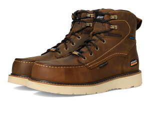 �A���A�g �����Y �V���[�Y �u�[�c�E���C���u�[�c Ariat Rebar Wedge Moc Toe 6 Waterproof Composite Toe Work Boots Distressed Brow