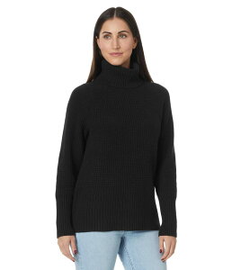 �G���G���r�[�� ���f�B�[�X �A�E�^�[ �j�b�g�E�Z�[�^�[ �^�[�g���l�b�N L.L.Bean SuperSoft Waffle Turtleneck Sweater Midnight Black �u���b�N